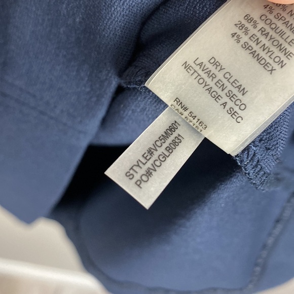 NWT New with Tags Vince Camuto 3/4 Sleeve Navy Shift Dress w/ Pockets Size 6 Mod - Picture 9 of 12